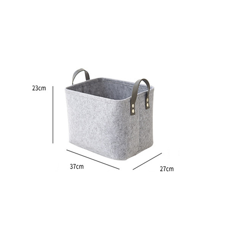 HOB6058 - Felt Storage Basket 大号毛毡收纳篮 桌面零食玩具文具收纳筐 化妆品收纳袋批发