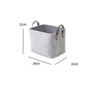 HOB6058 - Felt Storage Basket 中号毛毡收纳篮 桌面零食玩具文具收纳筐 化妆品收纳袋