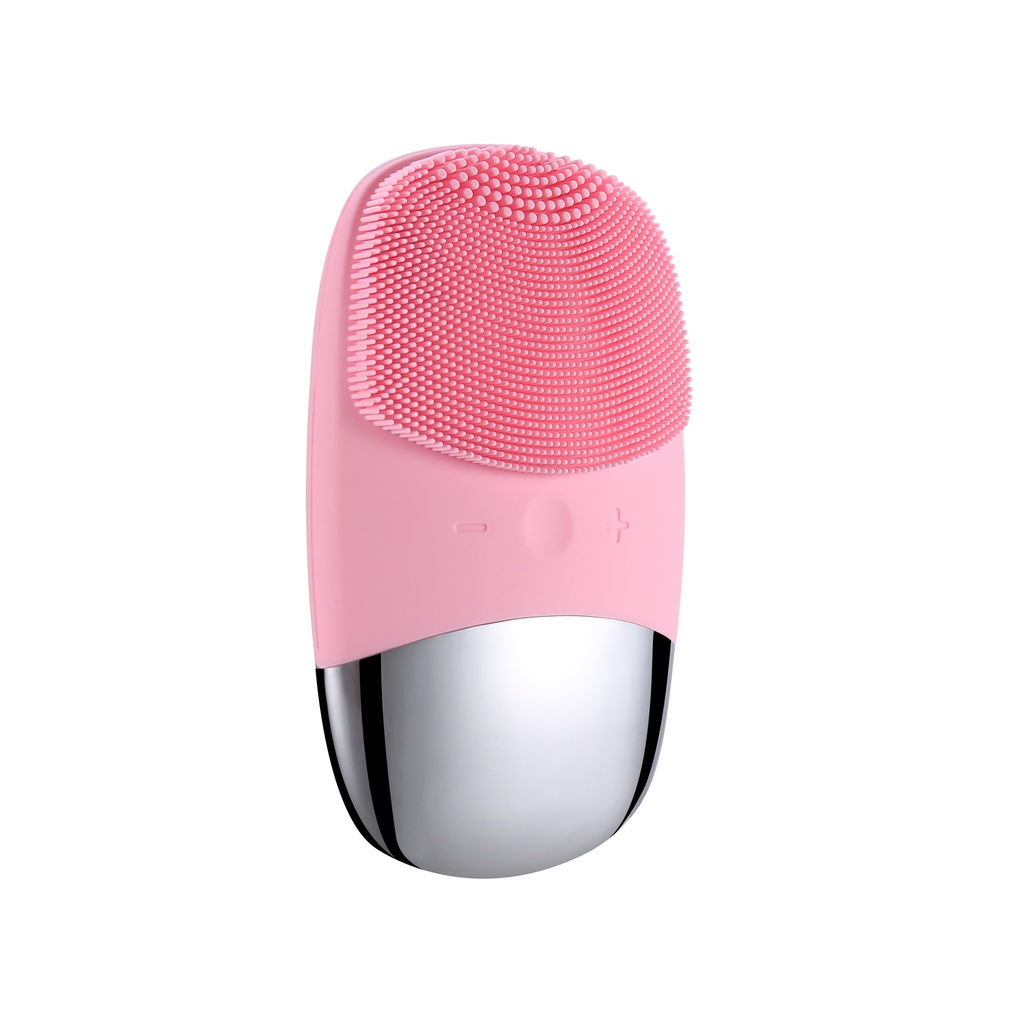 BR001385 - 现货 新款硅胶洁面仪 电动超声波防水毛孔清洁器 深层按摩洗脸仪