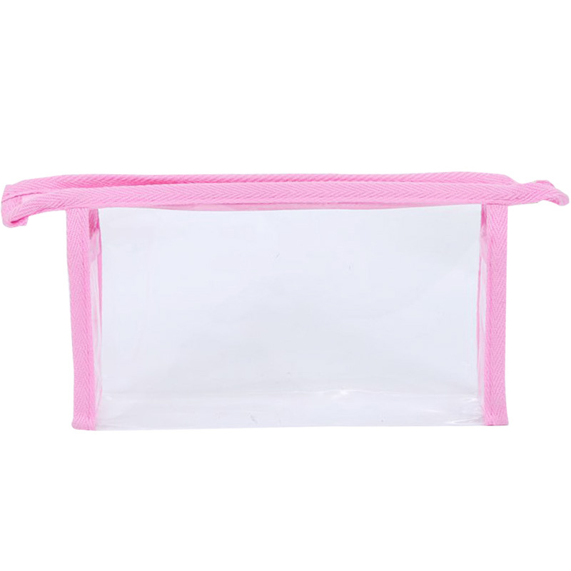 厂家现货批发pvc袋洗漱包便捷塑料收纳袋PVC拉链袋透明化妆品