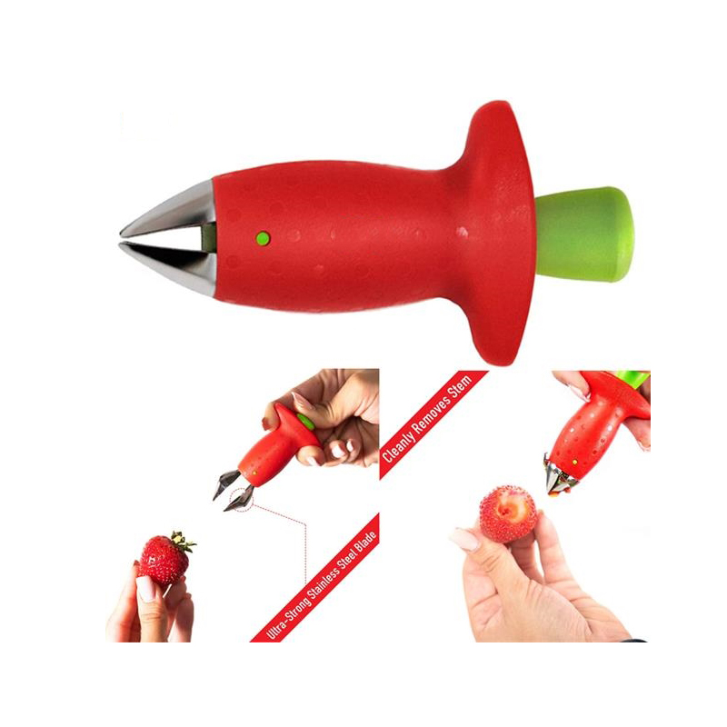 HOC3037 厨房用具挖草莓工具 草莓去蒂器 水果去核器 番茄西红柿挖核器
