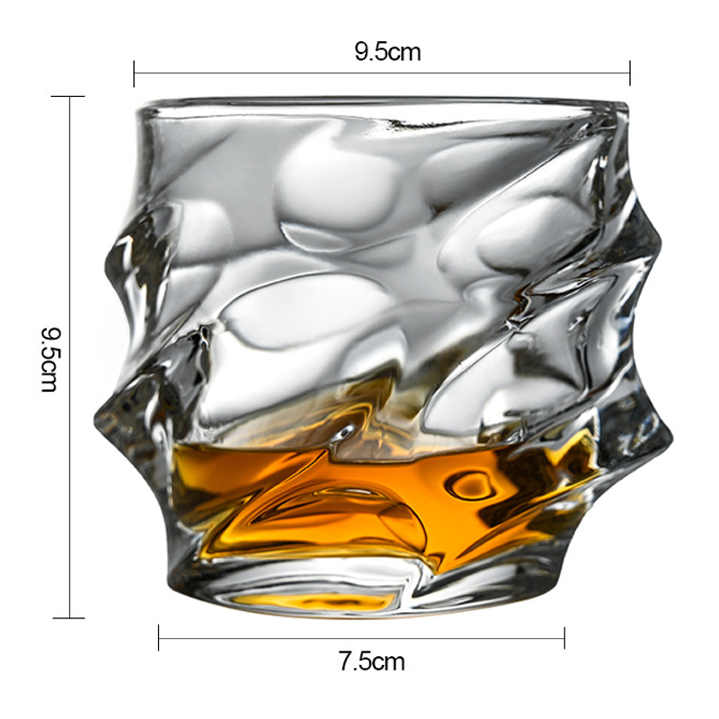 跨境直营欧式创意水晶玻璃威士忌酒杯家用洋酒烈酒杯水杯酒吧杯子