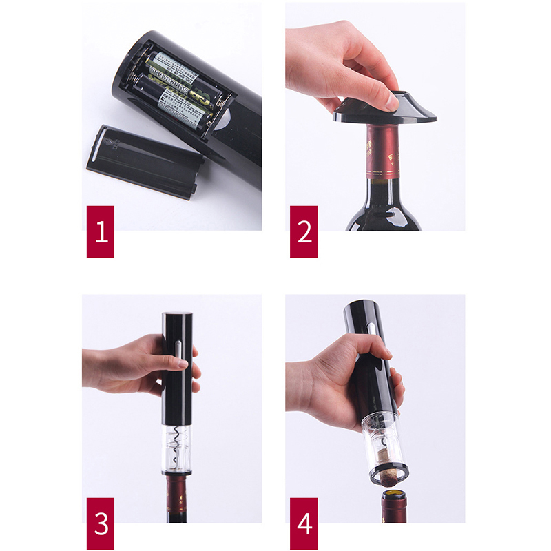 电动红酒开瓶器 干电池电动启酒器 电池式葡萄酒自动开瓶器可定制