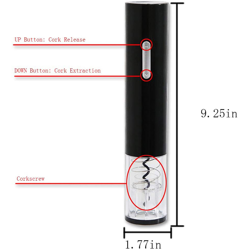 电动红酒开瓶器 干电池电动启酒器 电池式葡萄酒自动开瓶器可定制