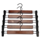 Wood Trouser Hanger With Clips