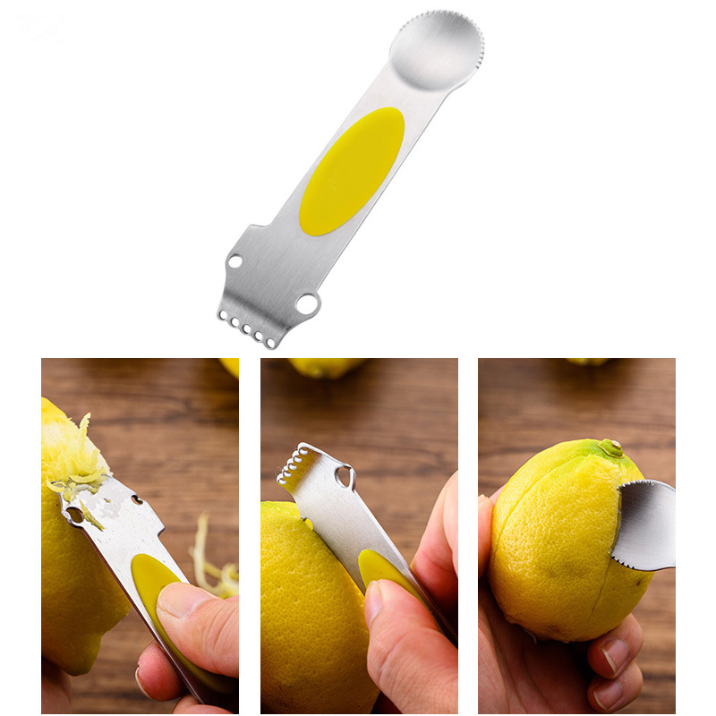 3In1 Peeler Stainless Steel Lemon Zester Grater