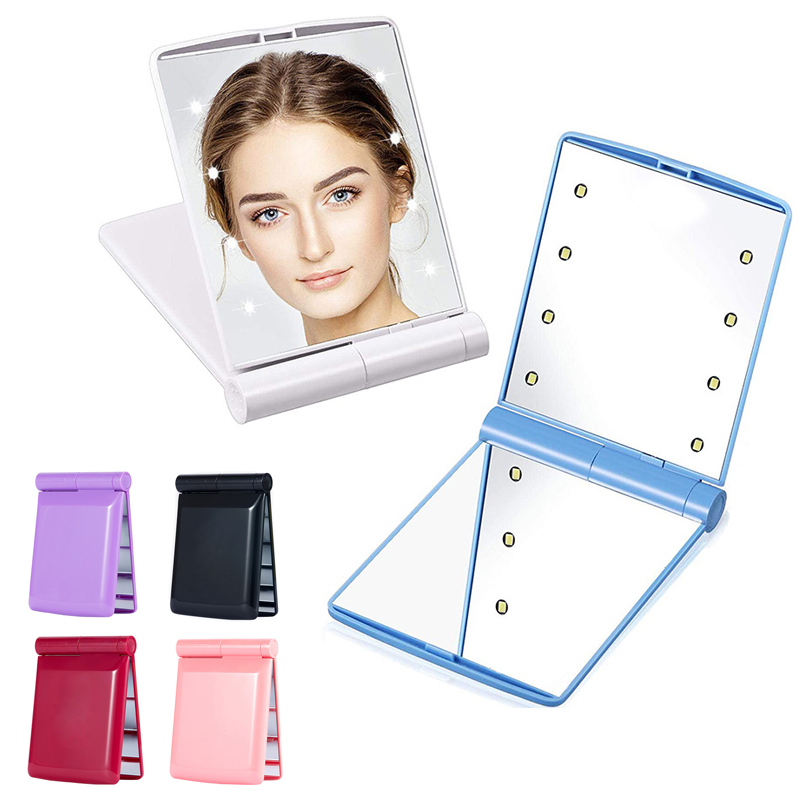 Fold able LED Make Up Mirror / LED Portable Makeup Mirror
