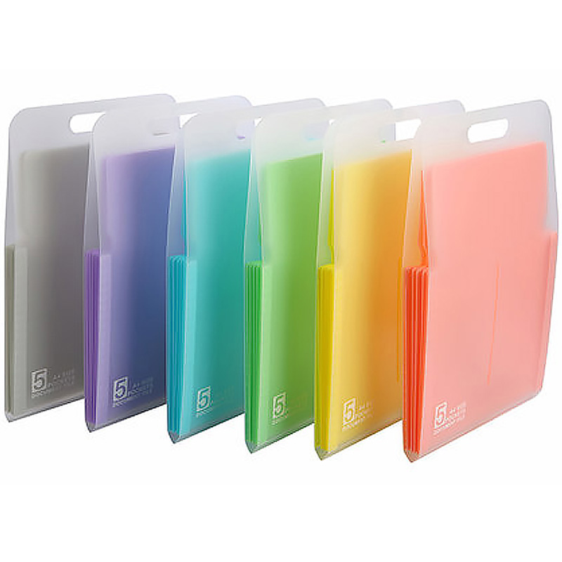 5-Pocket Expandable File Folder