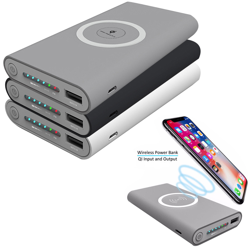 Wireless QI Charger 10,000 mAh Power Bank