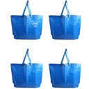 Jumbo Plastic Storage Laundry Shopping Bags with Handles