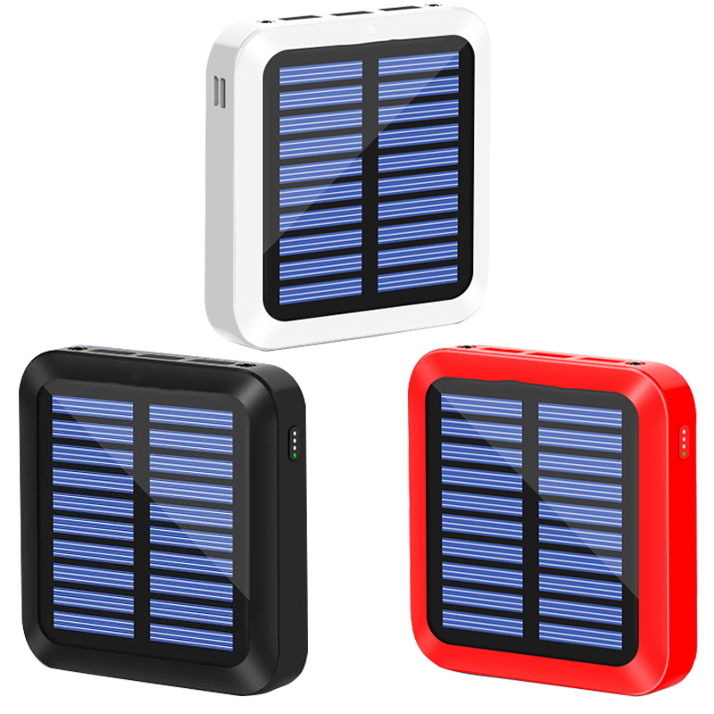 Solar Power Power Bank 10000 mAh with LED