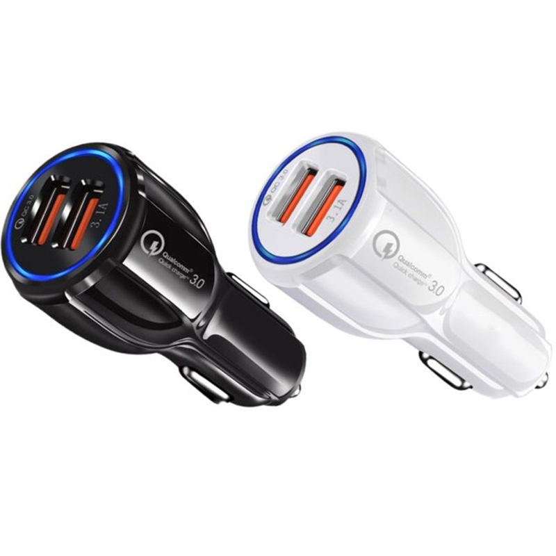 5 V 30 W Fast Dual USB QC3.0 Car Charger / 2 USB Car Charger