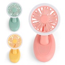 Mini USB Rechargeable Desk Handheld Fan with LED Fill Light
