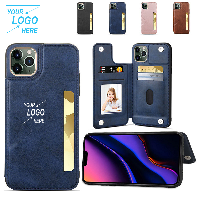 PU Leatherette Mobile Phone Case With Credit Card Holder