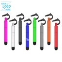Plastic Ballpoint Pen with Dust Plug for Mobile Phone