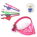 Pet triangle scarf with Bell