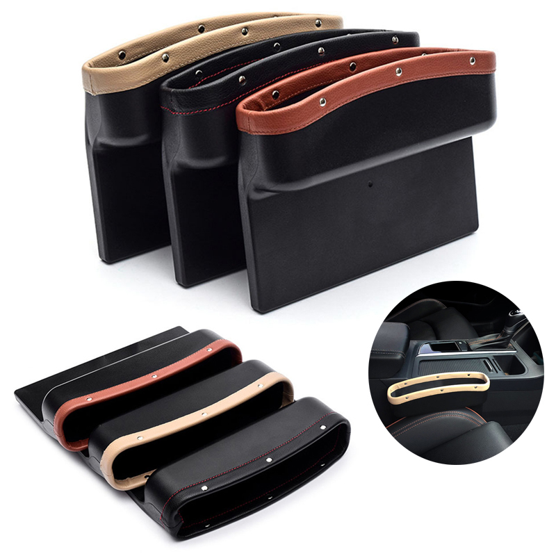 PU Leather Car Seat Gap Storage Box