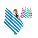 Seaside Horizontal Cabana Stripe Beach Towel