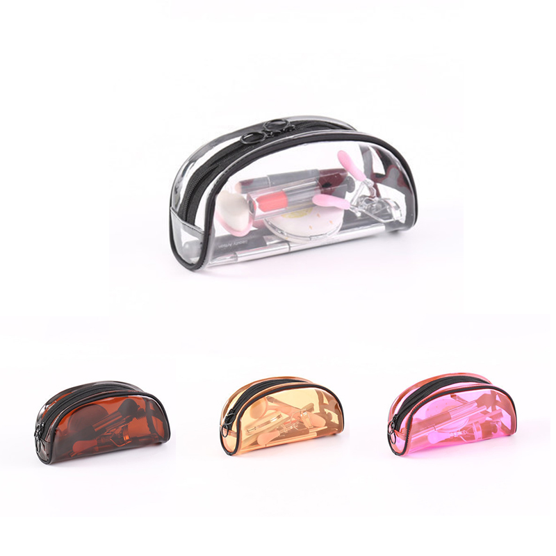 PVC waterproof transparent travel cosmetics wash bag