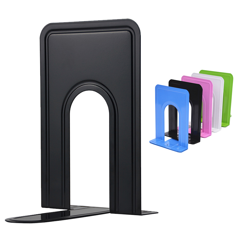 Metal L-Shaped Bookend Holder  