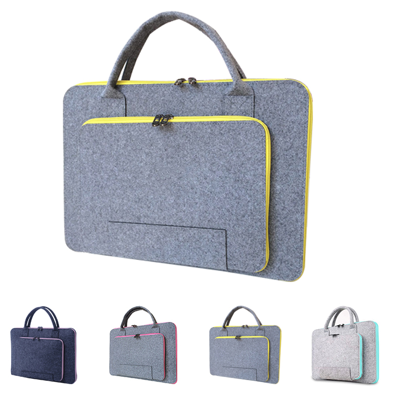 13&quot; Felt Tote Laptop Computer Bag