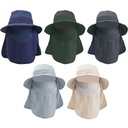Sun Bucket Hat with Face Neck Flaps