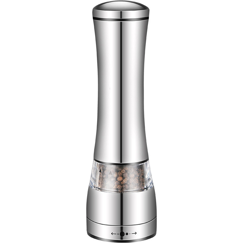 Stainless Steel  Electric Pepper/Salt Mill  With Adjustable 