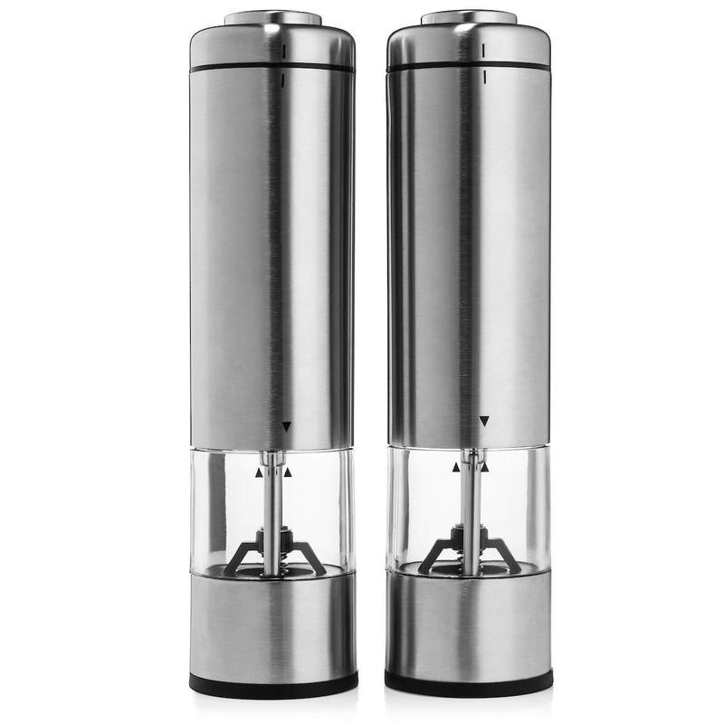 Electric Salt and Pepper Mill with Adjustable Coarseness
