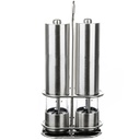 Electric Stainless Steel Salt and Pepper Mill Set 