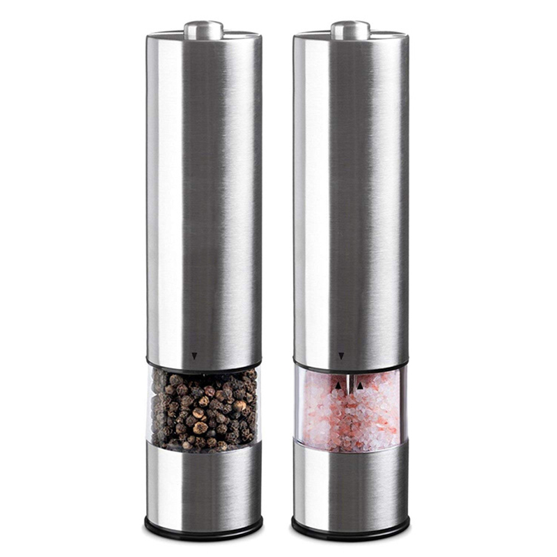 Stainless Steel  Electric Pepper/Salt Mill 