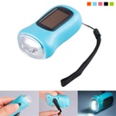 Portable Mini Solar Hand Crank Generator Flashlight
