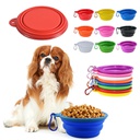 Large Collapsible Silicone Pet Bowl With Carabiner