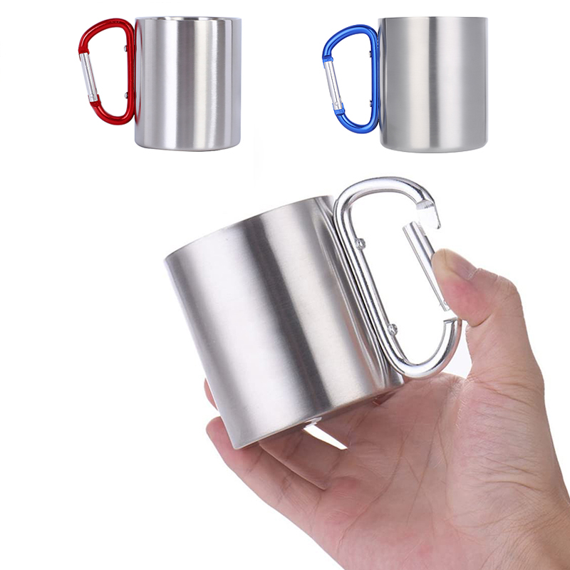 7oz Stainless Steel Double Wall Insulated Travel Mug with C