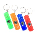 LED Compass and Whistle Keychain Flashlight