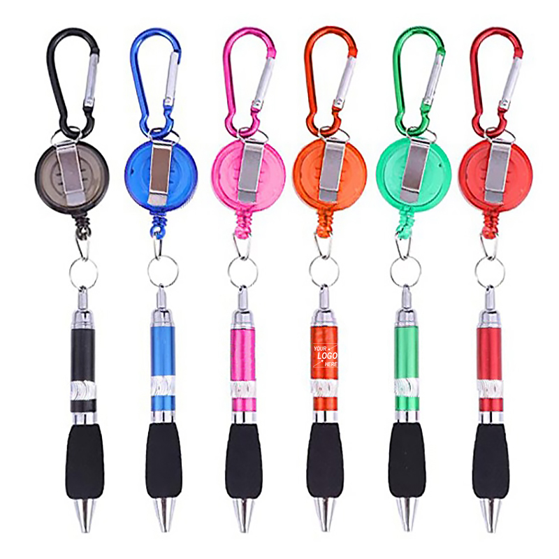 Ballpoint Pen with Carabiner Multifunction Ballpoint Pen
