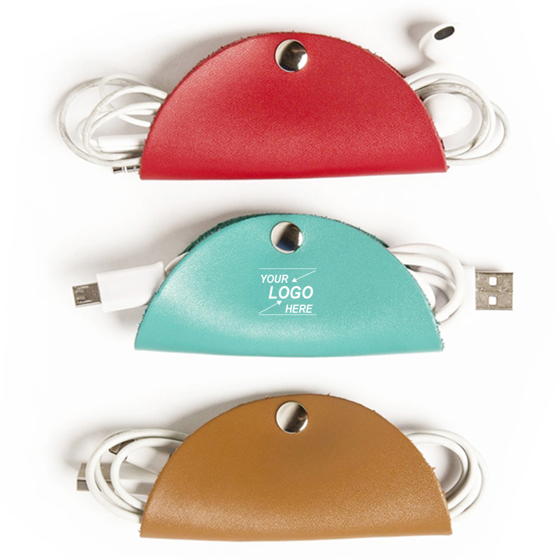 PU Cable Organizer Earphone Magnet Winder