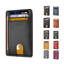 Leather Rfid  Card Holder Case