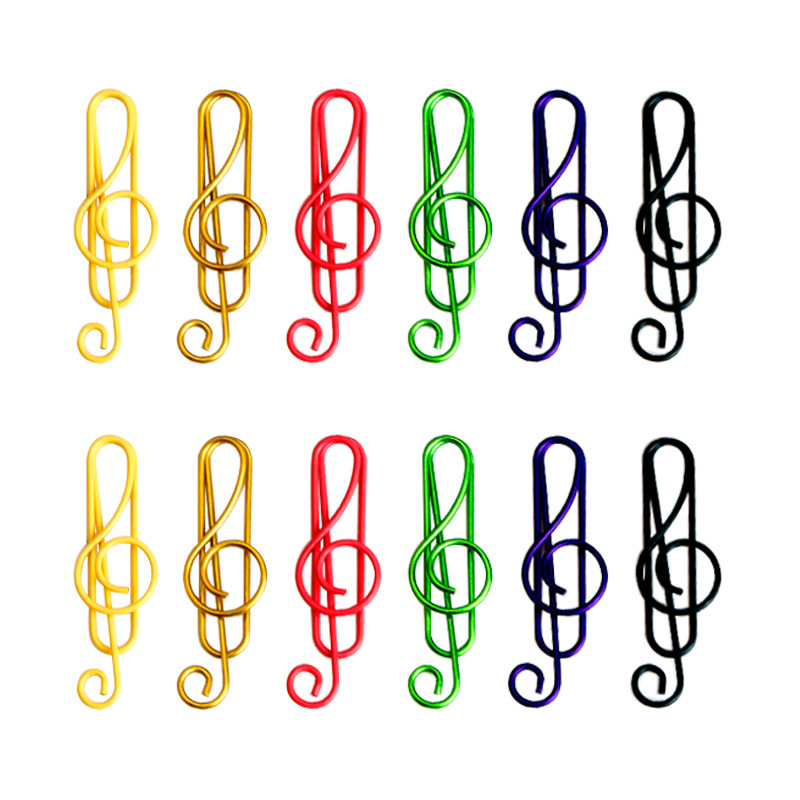 Treble Clef Paper Clips in Tin Container