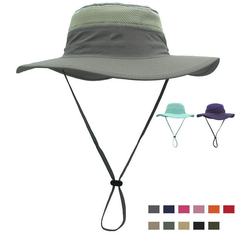 Unisex Sun Protector Fisherman Bucket Hat  /   Wide Brim Fis