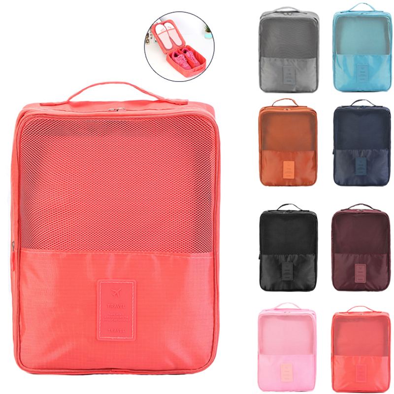 Shoe travel bag Double Layer Shoe Bag with Mesh Window
