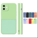 适用于iphone12仿液态硅胶插卡手机壳苹果12 Pro全型号软壳批发壳