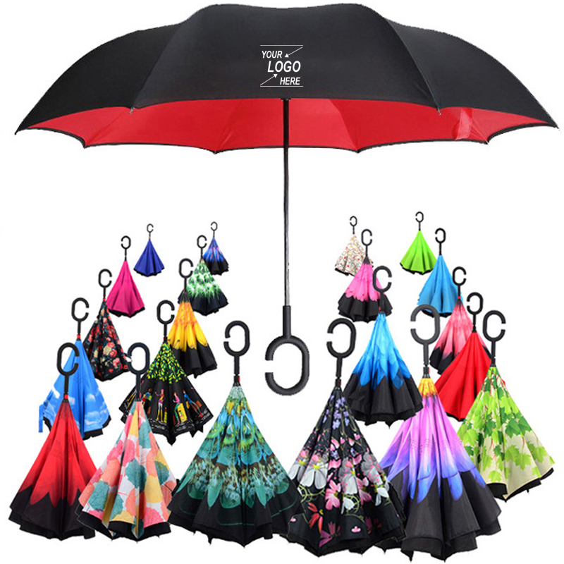 Double Layer Umbrella - Inverse Opening C Holder Umbrella