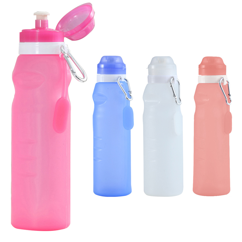 20 OZ Collapsible Water Bottle Foldable Silicone Bottle