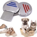 Dog Flea Combs / Mini Round Non-slip Handle Pet Comb