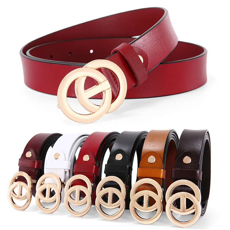 Cowhide Ladies Fashion Belt