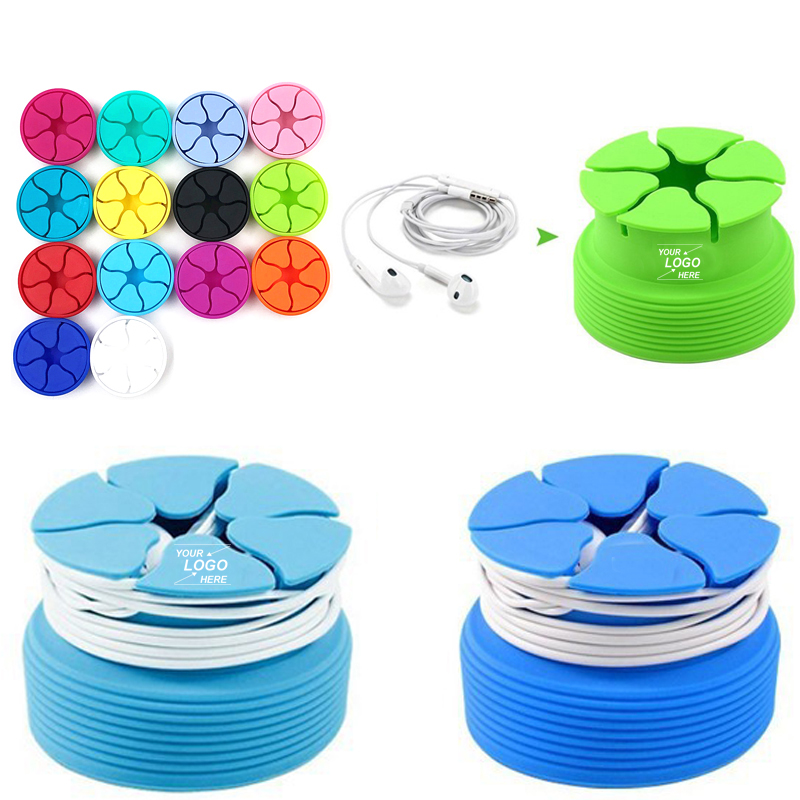 Silicone Earbud Cord Storage Box Headphone Organizer