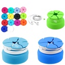 Silicone Earbud Cord Storage Box Headphone Organizer