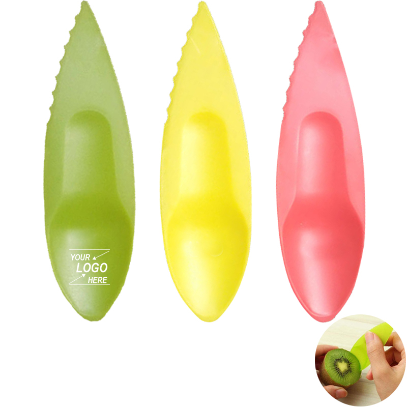 Plastic Kiwi Knife And Spoon / Kiwi Dig Spoon Scoop
