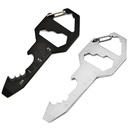 7-in-1 Stainless Steel Key Shaped Multi-tool Pocket Tools