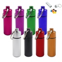 Medium Waterproof Aluminum Alloy Pill Storage Key Chain